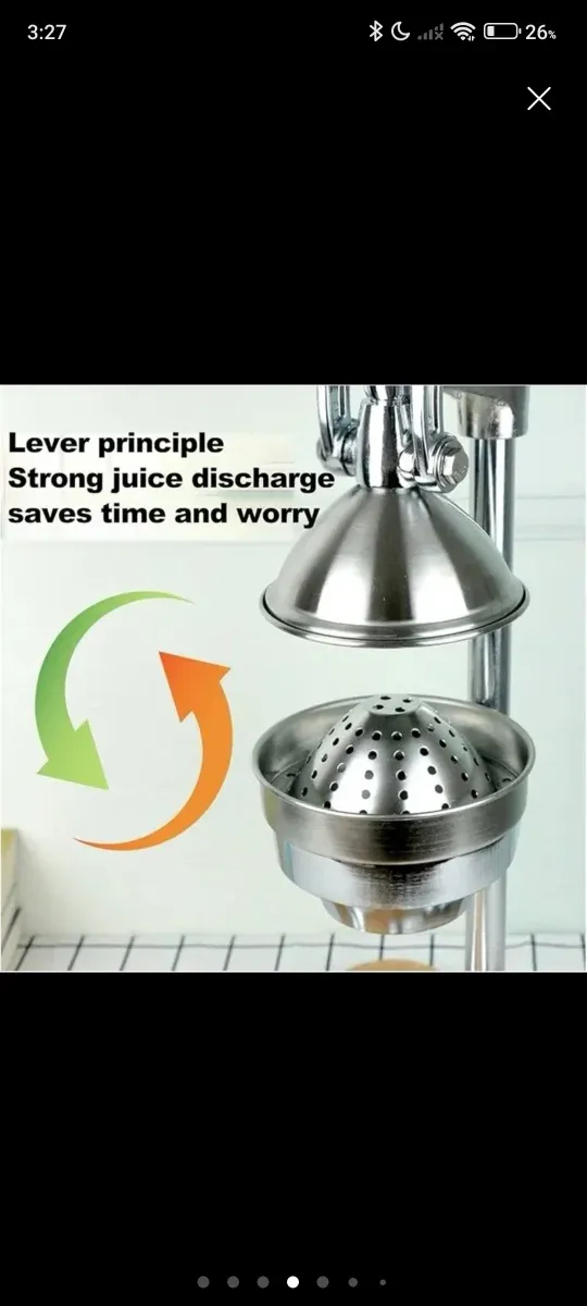 Exprimidor Manual Acero Inoxidable