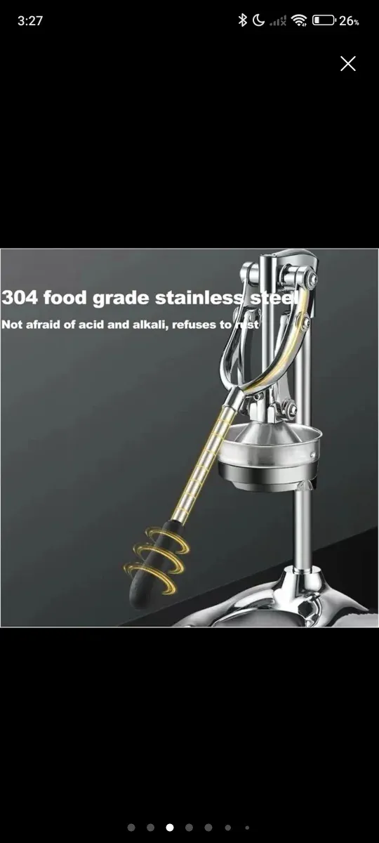 Exprimidor Manual Acero Inoxidable