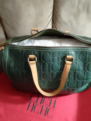 Bolso Carolina Herrera modelo Andy 10 Verde oscuro