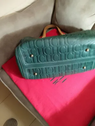 Bolso Carolina Herrera modelo Andy 10 Verde oscuro