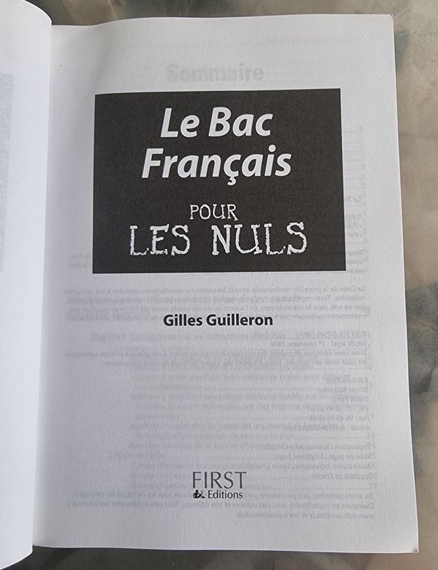 Le bac Français 2009 Pour les nuls