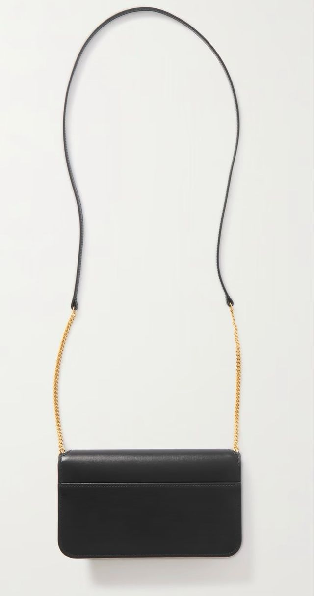 Bolso Saint Laurent negro y dorado