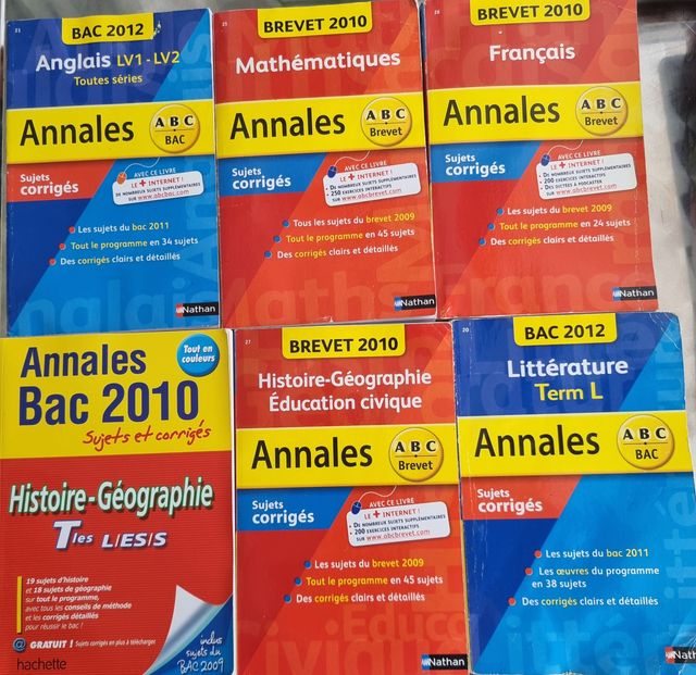 ANNALES BAC/BREVET 2010/2012 ANGLAIS TTES