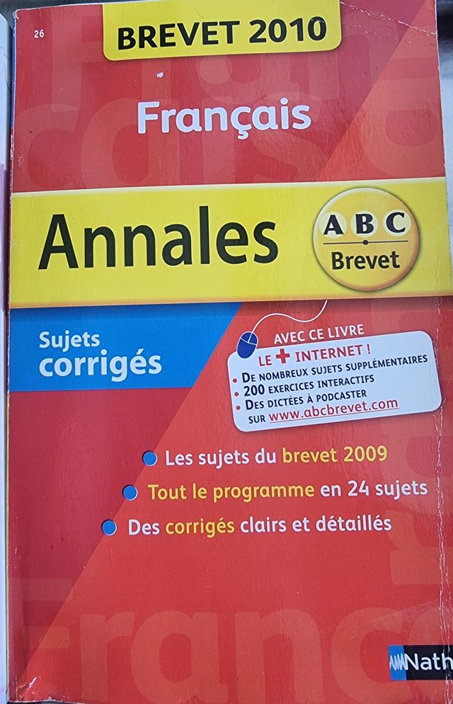 ANNALES BAC/BREVET 2010/2012 ANGLAIS TTES