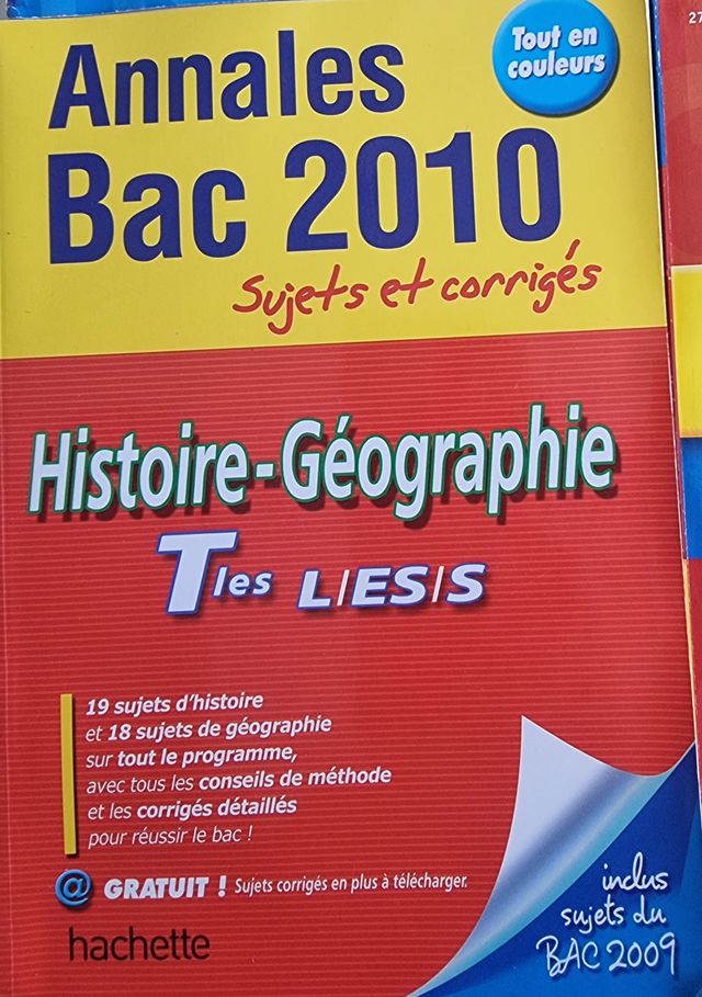 ANNALES BAC/BREVET 2010/2012 ANGLAIS TTES