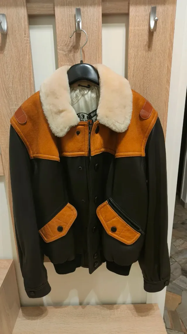 Montone Vintage Uomo Vera Pelle