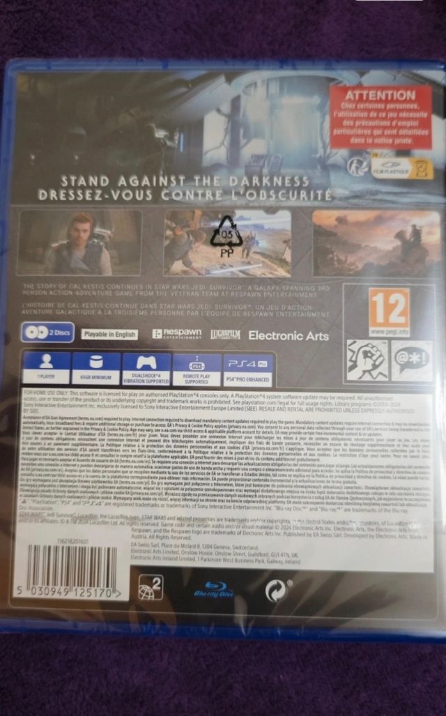 PS4 Star Wars Jedi Survivor Nuovo Sigillato