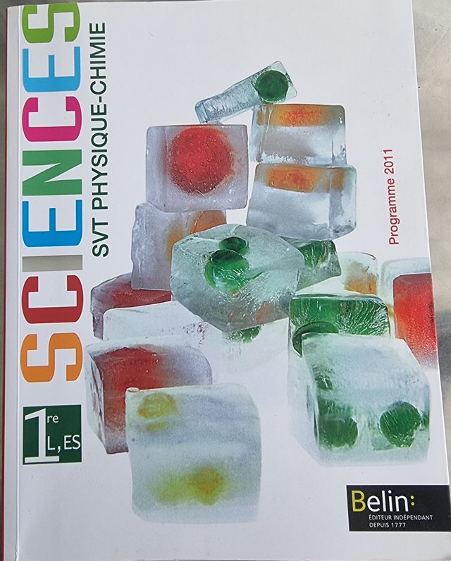 Sciences, SVT, physique-chimie, 1re L, ES progr...