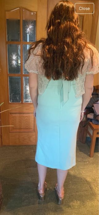 Vestido Silvia Navarro Celeste