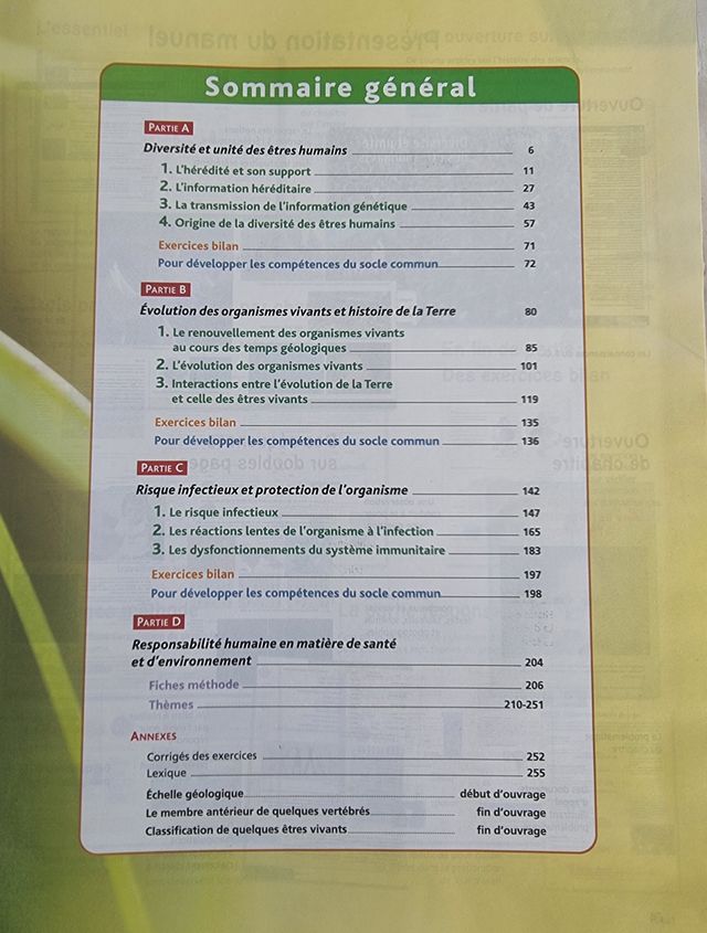 Sciences de la Vie et de la Terre 3e - Livre él...