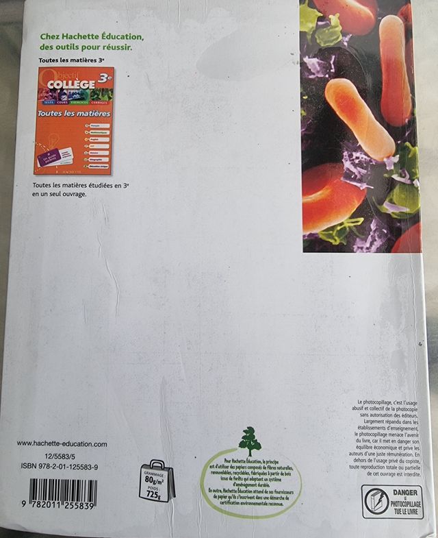 Sciences de la Vie et de la Terre 3e - Livre él...