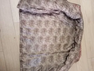 Chaqueta acolchada beige reversible