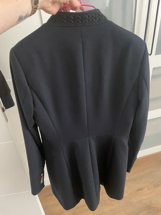 Abrigo Zara azul mujer
