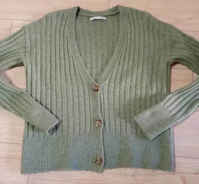 Chaqueta de punto verde