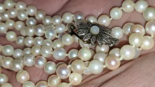 Collana perle naturali e argento 800