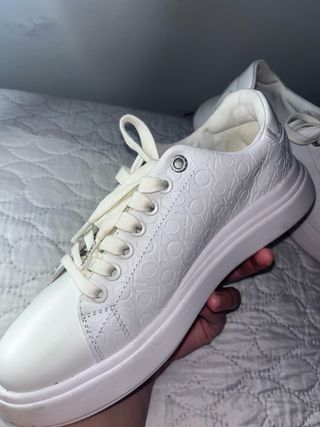 Botines Calvin Klein Blancos Mujer