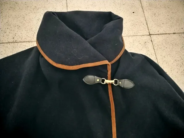 Capa paño azul marino mujer talla única