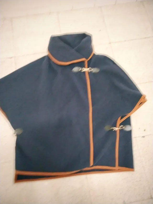 Capa paño azul marino mujer talla única