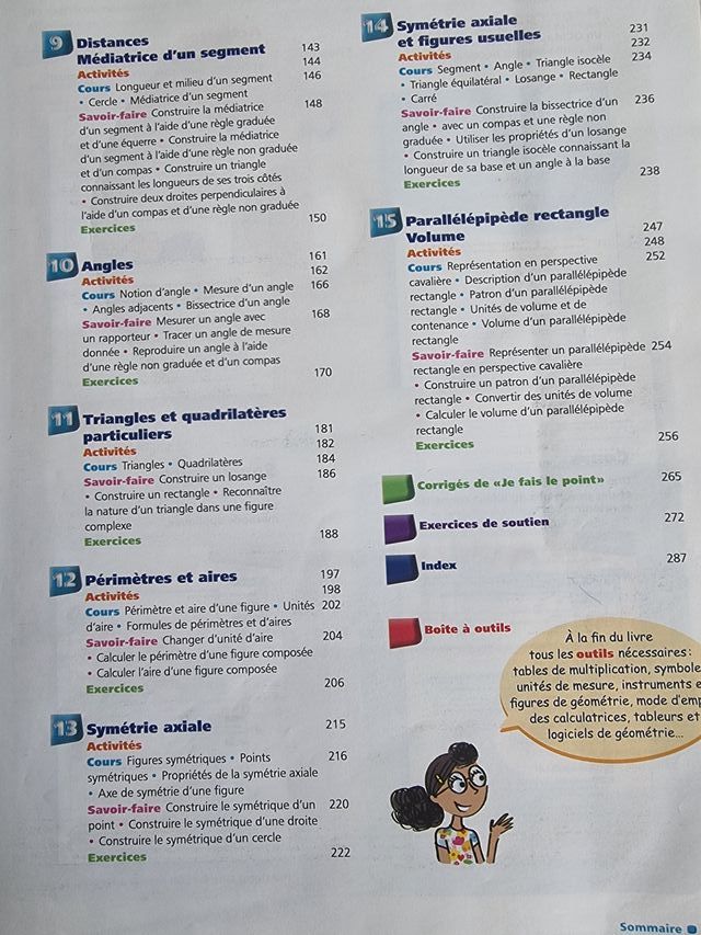 Maths 6e Nouveau prisme Programme 2009