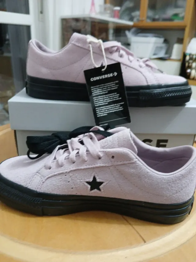 Converse rosa scamosciate taglia 37