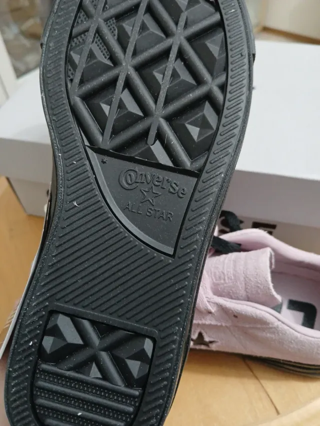 Converse rosa scamosciate taglia 37