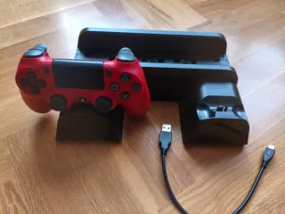 Mando PS4  + Base Carga y refrigeración para ps4