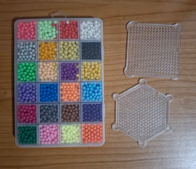 Kit Manualidades Cuentas Colores + Tableros