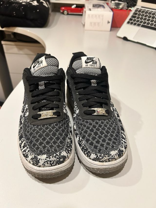 Zapatillas Nike AF1 Flyknit Negro/Blanco