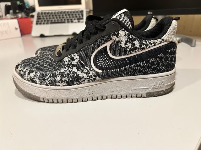 Zapatillas Nike AF1 Flyknit Negro/Blanco