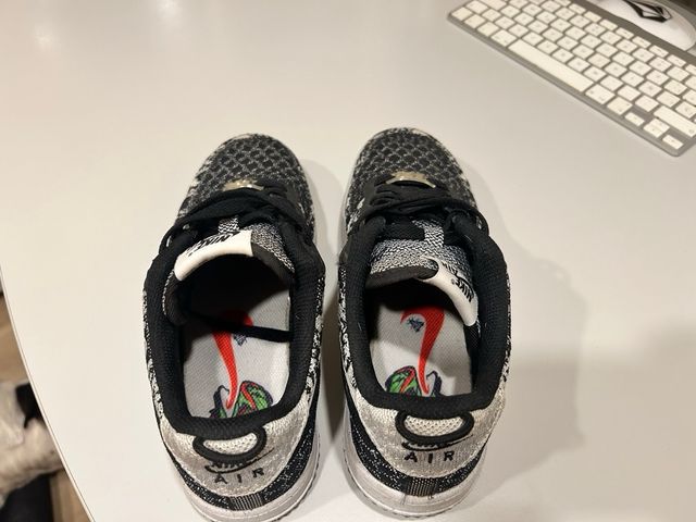 Zapatillas Nike AF1 Flyknit Negro/Blanco