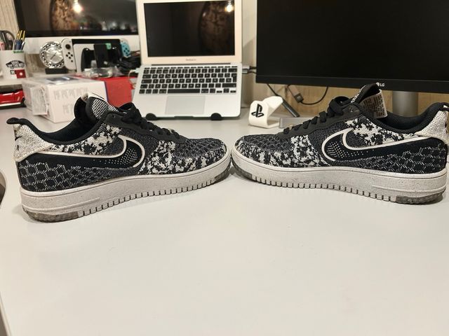 Zapatillas Nike AF1 Flyknit Negro/Blanco