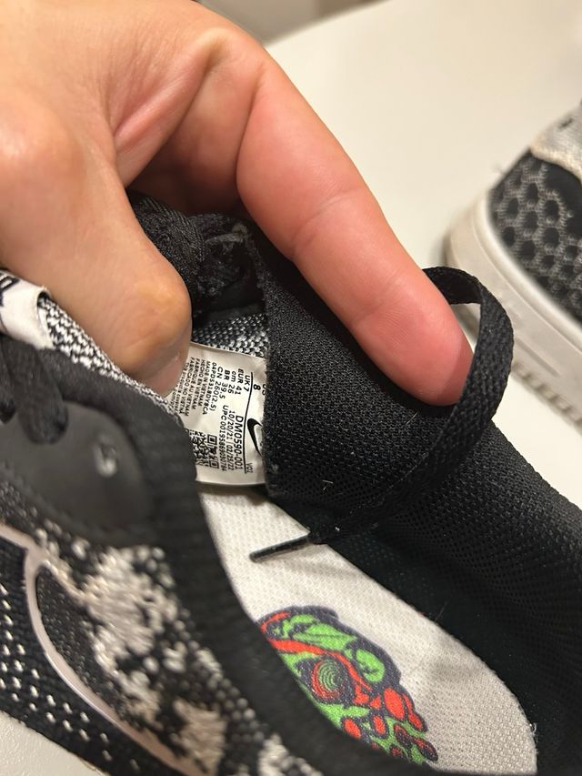 Zapatillas Nike AF1 Flyknit Negro/Blanco