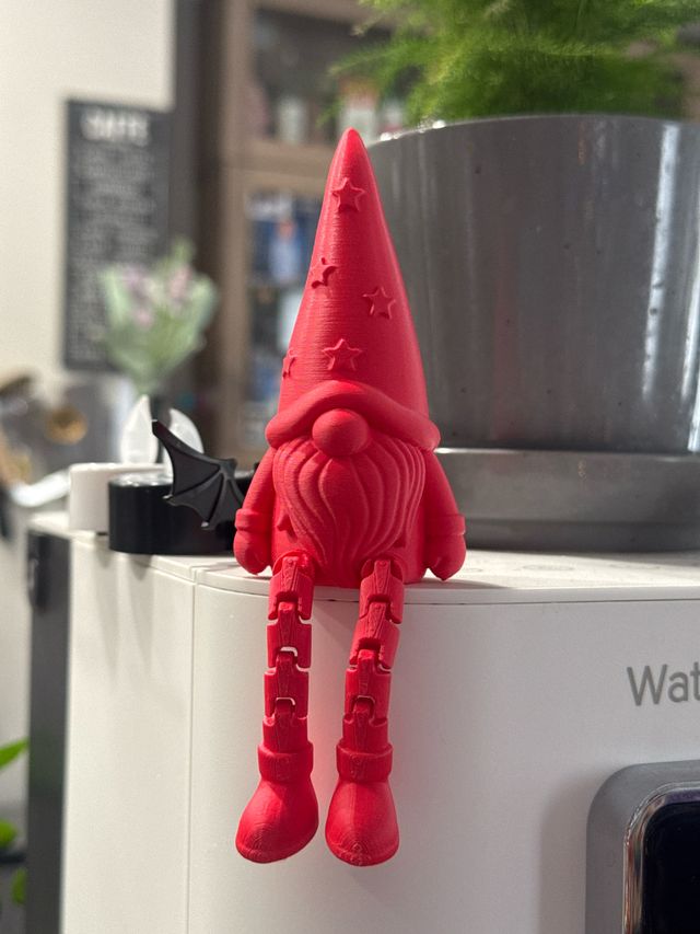 Gnomo Navideño Articulado Rojo