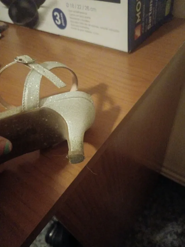 Zapatos de fiesta dorados/plateados