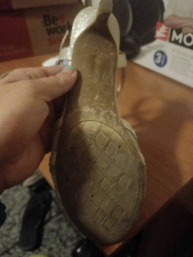 Zapatos de fiesta dorados/plateados