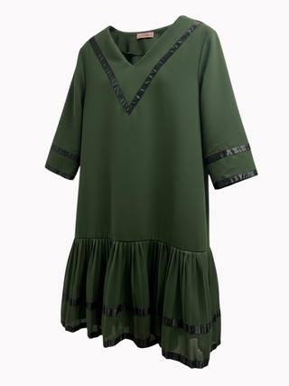 Vestido Kling verde oscuro Talla XL