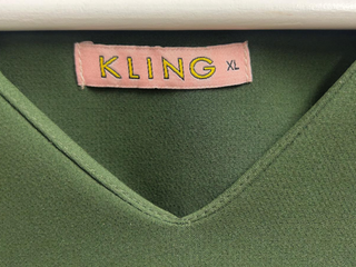 Vestido Kling verde oscuro Talla XL