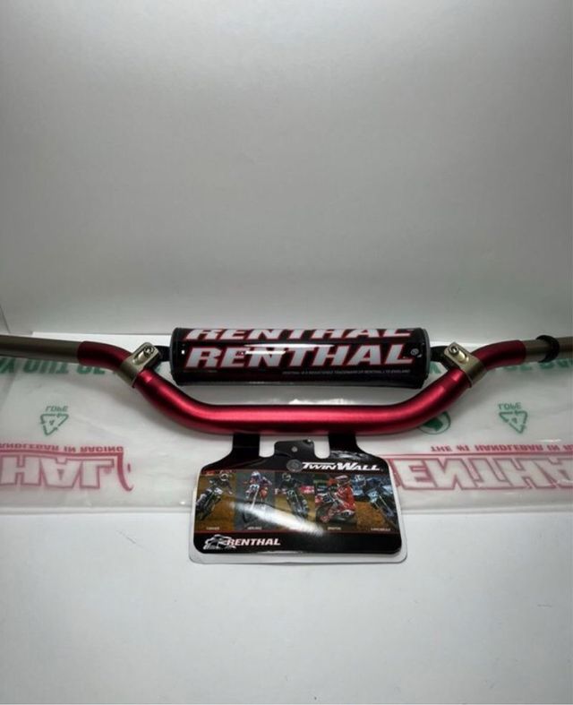 Manillar renthal twinwall 997 28mm rojo