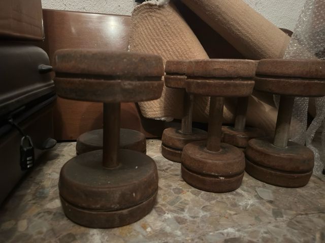 Mancuernas 16kg, 20kg y 26kg