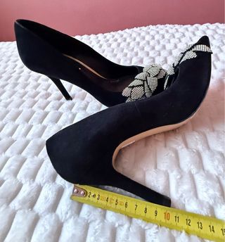 Zapatos LODI Salón Negros con Pedrería