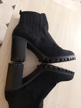 Botas negras tacón plataforma