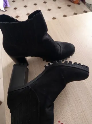 Botas negras tacón plataforma
