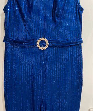 Mono fiesta lentejuelas azul