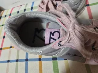 Zapatillas Pepe Jeans rosas y plateadas T.39