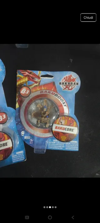 4 Confezioni Bakugan Nuove