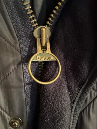 Chaqueta Barbour acolchada azul