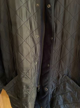 Chaqueta Barbour acolchada azul