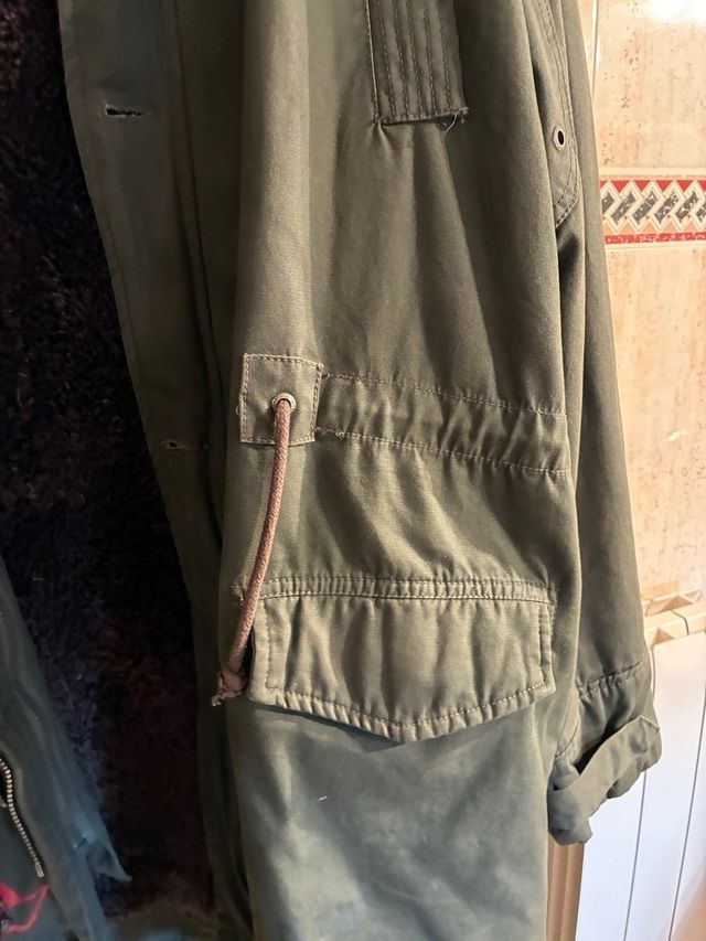 Chaquetón Desigual Hombre Forro Borrego Verde