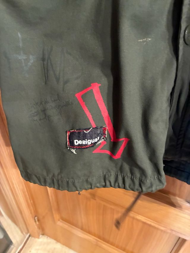 Chaquetón Desigual Hombre Forro Borrego Verde