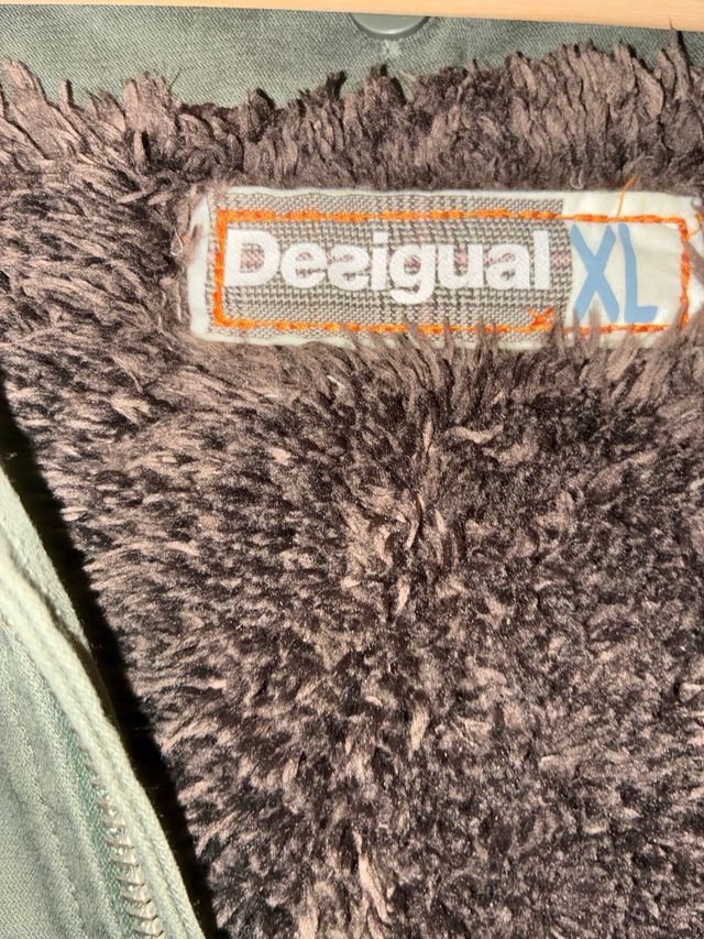 Chaquetón Desigual Hombre Forro Borrego Verde